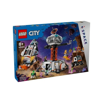 60434 LEGO City Uzay Üssü ve Roket Fırlatma Rampası 1422 parça +8 yaş