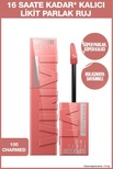 Maybelline New York Super Stay Vinyl Ink Likit Parlak Ruj 100 Charmed