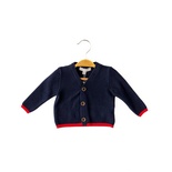 Erkek Bebek Triko Hırka-13803 - NAVY BLUE/LACİVERT - 12-18 AY - TRİCOT CARDIGAN / HIRKA