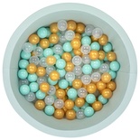 Wellgro Bubble Pops Mint Top Havuzu-Mint/Şeffaf/Gold