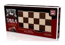 KS Games Master Classic Tavla Siyah  Beyaz Mermer Desenli