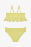 Sarı Kız Çocuk Lilly Lemon Fırfırlı Bandeau Bikini Takımı 8-9 Beden