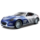 Maisto 2009 Nissan 370Z 1:24 Model Araba Custom Shop Mavi Gri