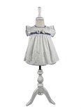 Kız Bebek Kısa Kollu  Beyaz Elbise-13835 - ECRU - 9-12 AY - DRESS