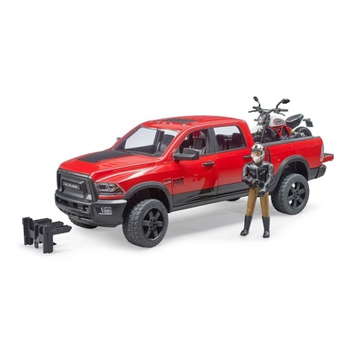 Bruder Ram 2500 Pickup Motorsiklet ve Sürücüsü BR02502