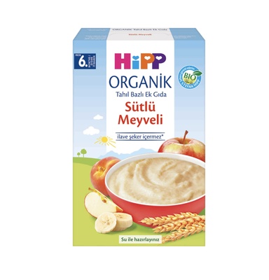 Hipp Organik Sütlü Meyveli Kaşık Maması 250 G