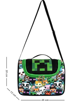 Roxy Minecraft Creeper Termal Isı Yalıtımlı Beslenme Çantası
