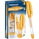 Pensan Glitter Simli Jel Kalem Altın 1 Mm 12'Li