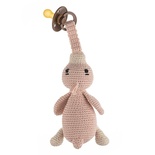 Cuddly Amigurumi Ördek Emzik Askılı Uyku Arkadaşım-Pudra