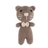 Cuddly Amigurumi Kedicik Oyuncak-Kahve