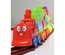 Play Blox Oyuncak Tren Seti 77 Parça Sayılar ve Alfabe Treni Parlak Renkler Mega Blok Seti