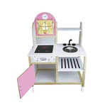 T1012 AHŞAP MUTFAK PEMBE LEDSİZ