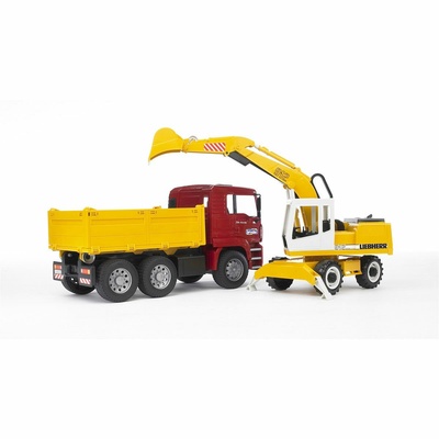 BR02751 Man Damperli Kamyon ve Liebherr Ekskavatör +4 yaş