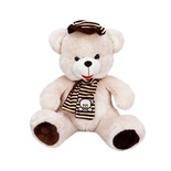 Şapkalı Atkılı Peluş Ayı 50 cm