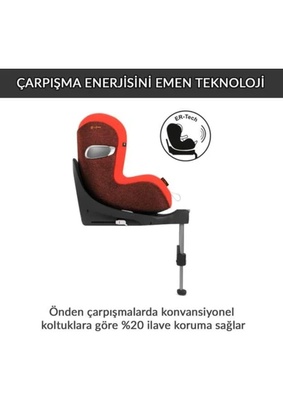 Cybex Sirona Zi isize Plus (terletmeyen özel kumaş) (360 derece dönen Adac ödüllü isofix bebek oto koltuğu 0-18 kg)