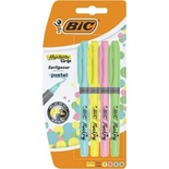 Bic Highlighter Fosforlu Kalem Brite Liner Grip Pastel Renk 4'Lü