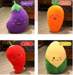 62297 PELUŞ 30CM HAVUÇ,PATLICAN,MISIR,KIRMIZI BİBE