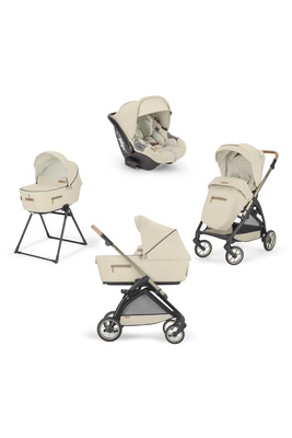 Inglesina Electa Element Organik Özel Seri Bebek Arabası & Darwin Ana Kucaklı 4'lü Sistem - Pure Ecru