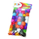 Puti Ponpon Metalik 30mm 12'Li Paket