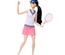 HKT73 Barbie Sporcu Bebekler - Tenisçi