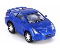 10 cm. Çek Bırak Mavi Toyota Celica Diecast Araba