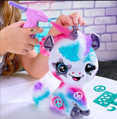 Airbrush Plush Boyanıp Yıkanabilen Peluş Unicorn