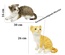 Miyavlayan Sesli Gerçekçi Kedi Peluş Oyuncak 20-30 cm 1 adet