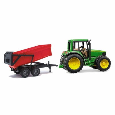 John Deere 6920 Traktör + Kırmızı Römork