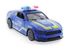 Die Cast Çek Bırak Metal Mavi Polis Arabası