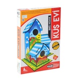 Kumtoys Boyanabilir 3'lü Kuş Evi - Bird House