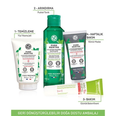 Yves Rocher Pure Menthe Siyah Nokta Karşıtı Kömür Maskesi 75 ml