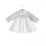 Gri Kız Bebek Elbise - 13934 - GREY/GRİ - 3-6 AY