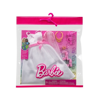 HWV76 Barbie + Ken Fashion - Gelin Aksesuarları (Bebekler ürüne dahil değildir.)