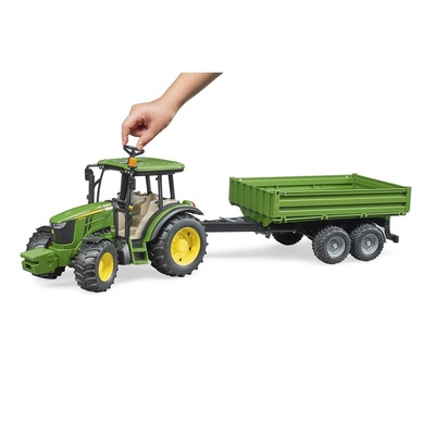 John Deere 5115 Traktör + Römork