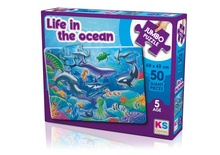 KS Jumbo Puzzle 50 Parça Life In The Ocean Okyanus Yaşamı