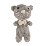 Cuddly Amigurumi Kedicik Oyuncak-Gri