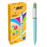 Bic Bic Tükenmez Kalem Mekanizmalı Gövde 4 Renk 12'li
