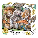 Prime 3D - Vahşi Kediler 150 Parça Puzzle 10872