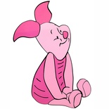 Piglet Eva Duvar Süsü