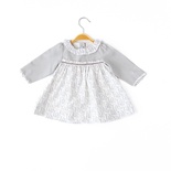 Gri Kız Bebek Elbise - 13934 - GREY/GRİ - 9-12 AY