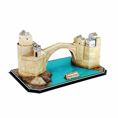 Cubic Fun Mostar Köprüsü Bosna Hersek 64 Parça 3 Boyutlu Puzzle