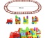 Play Blox Oyuncak Tren Seti 77 Parça Sayılar ve Alfabe Treni Parlak Renkler Mega Blok Seti