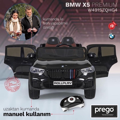 RollPlay Bmw X5 Premium 12V Akülü Araba/Siyah