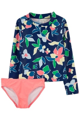 CARTER'S Kız Çocuk Güneş Koruyucu Mayo Set Flower 3 Yaş