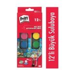 Pritt Sulu Boya Large Büyük Tablet 28mm 12 Renk