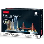 CubicFun San Francisco 3D Puzzle 90 Parça LED Işıklı