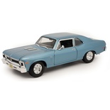 Maisto 1/18 1970 Model Chevrolet Nova SS Mavi