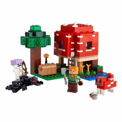 21179 LEGO® Minecraft™ Mantar Evi, 272 parça, +8 yaş