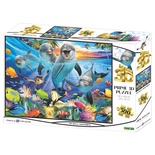 Prime 3D - Oyuncu Yunuslar 500 Parça Yetişkin Puzzle 10363