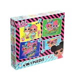 Laço Kids L.O.L. 4'ü1 Kutuda Puzzle / 6+12+16+25 Parça Puzzle